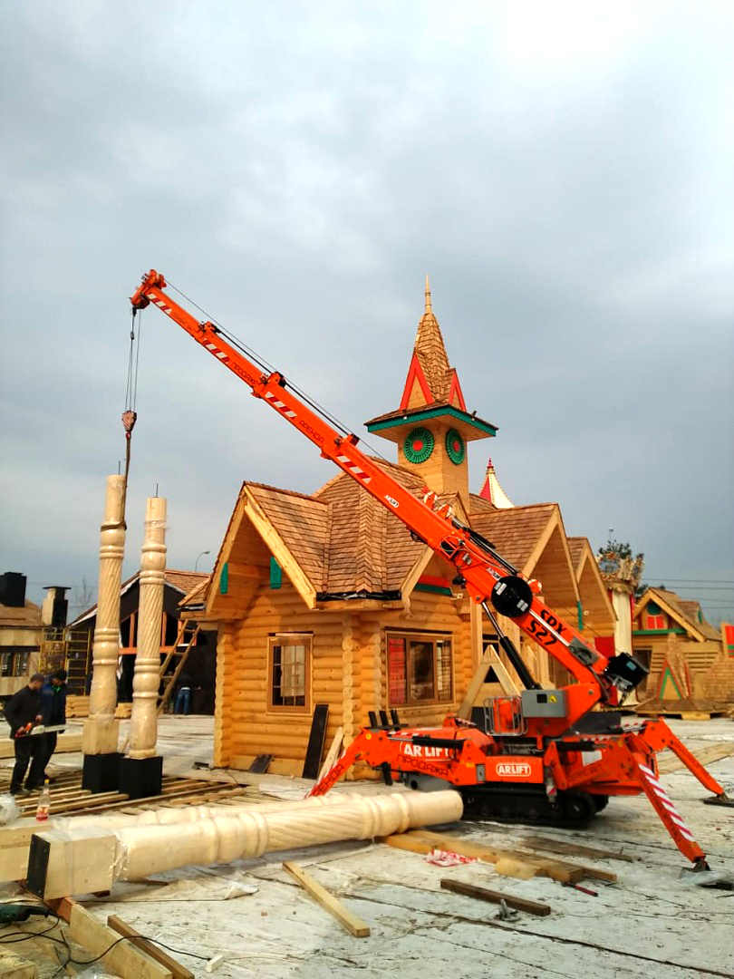 монтаж деревянных зданий