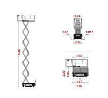 Ножничный подъёмник ZOOMLION ZS0607HD