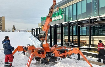 Остекление на крыше ТЦ